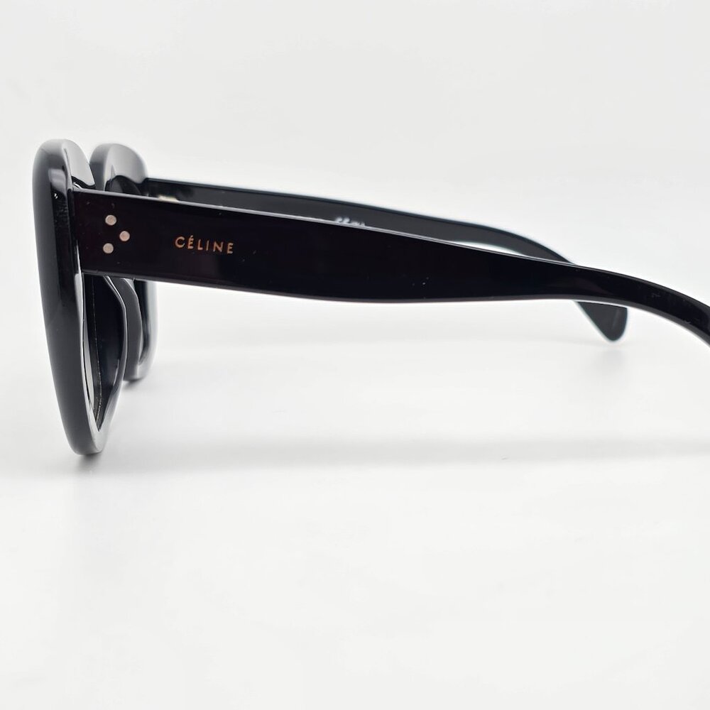 Celine CL41433/S 807 Black Frame Grey Gradient Lens Oversized Sunglasses w/ Case - Picture 4 of 15